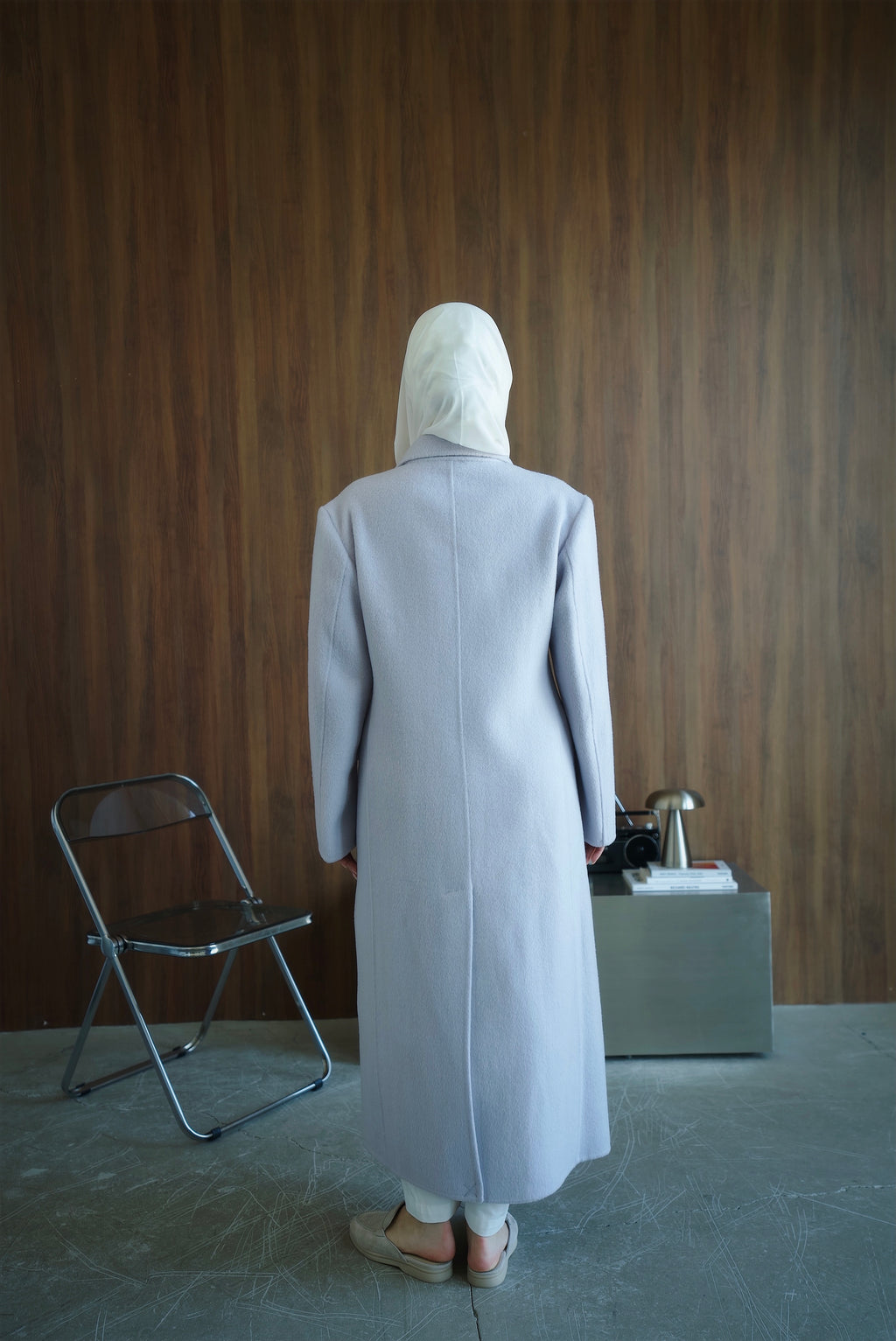 Pale Lavender Wool Coat