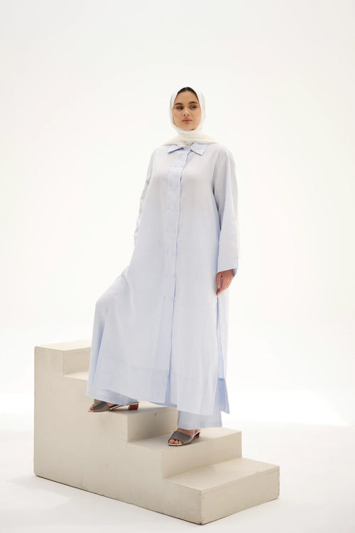 Breeze Longline Set - Sky Mist