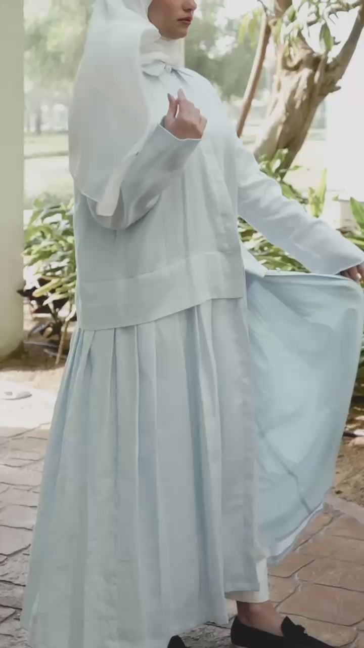 Pleated Layered Dress